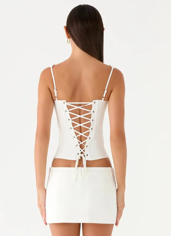 Amarente Mini Skort - White - Mini Skirt