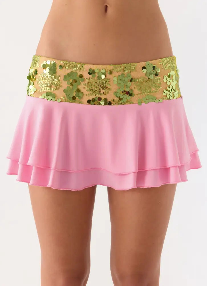 Aminata Mini Skirt - Baby Pink - Mini Skirts