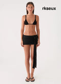 Arinah Swim Mini Skirt - Black - Mini Skirt