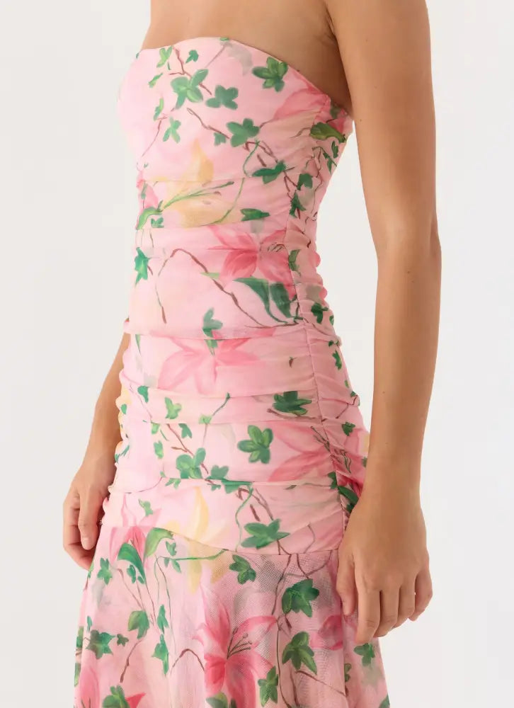 Bingle Midi Dress - Blooming Spring - Midi Dresses