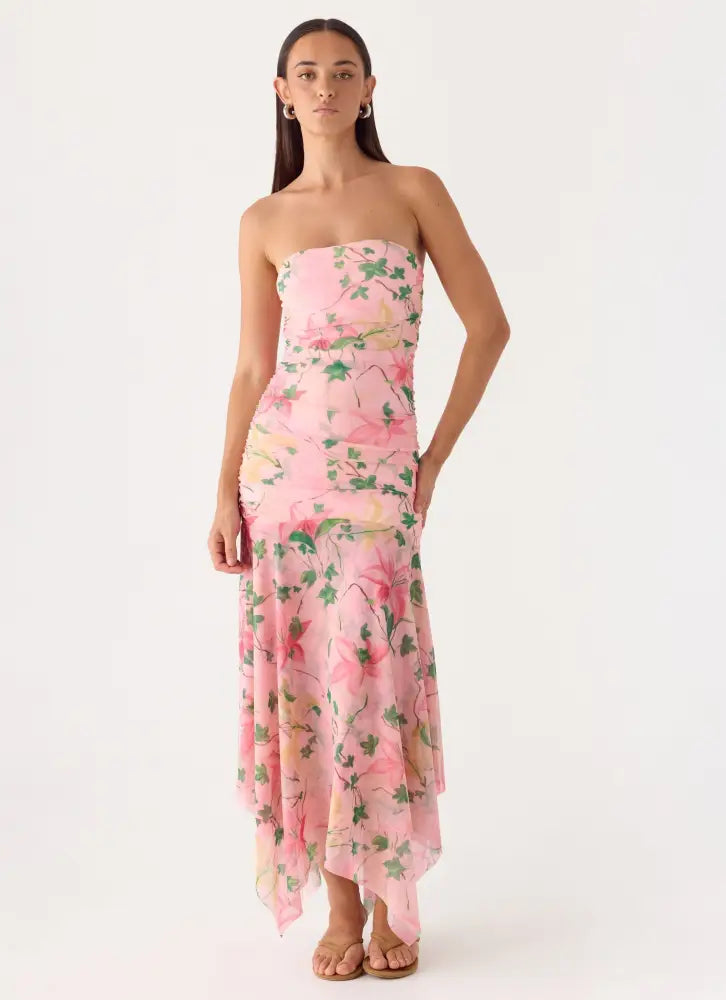 Bingle Midi Dress - Blooming Spring - Midi Dresses