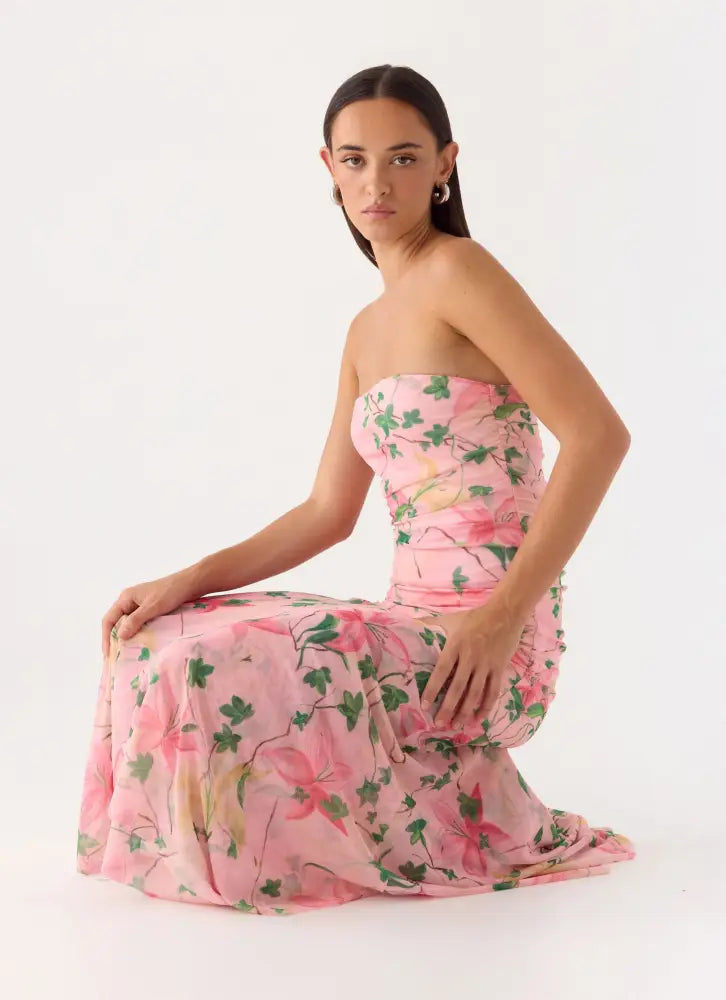 Bingle Midi Dress - Blooming Spring - Midi Dresses