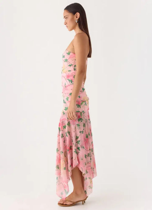 Bingle Midi Dress - Blooming Spring - Midi Dresses
