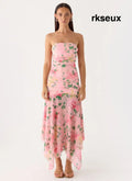 Bingle Midi Dress - Blooming Spring - Midi Dresses