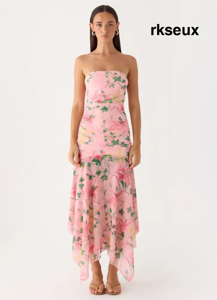 Bingle Midi Dress - Blooming Spring - Midi Dresses