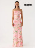 Iroha Strapless Maxi Dress - Blooming Spring - Maxi Dresses
