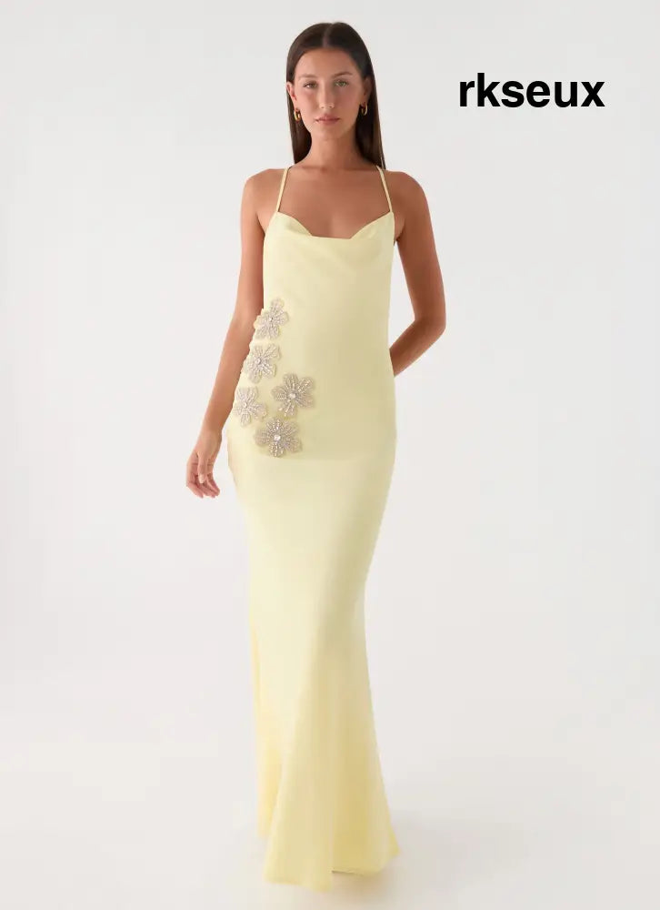Joella Maxi Dress - Yellow - Maxi Dresses
