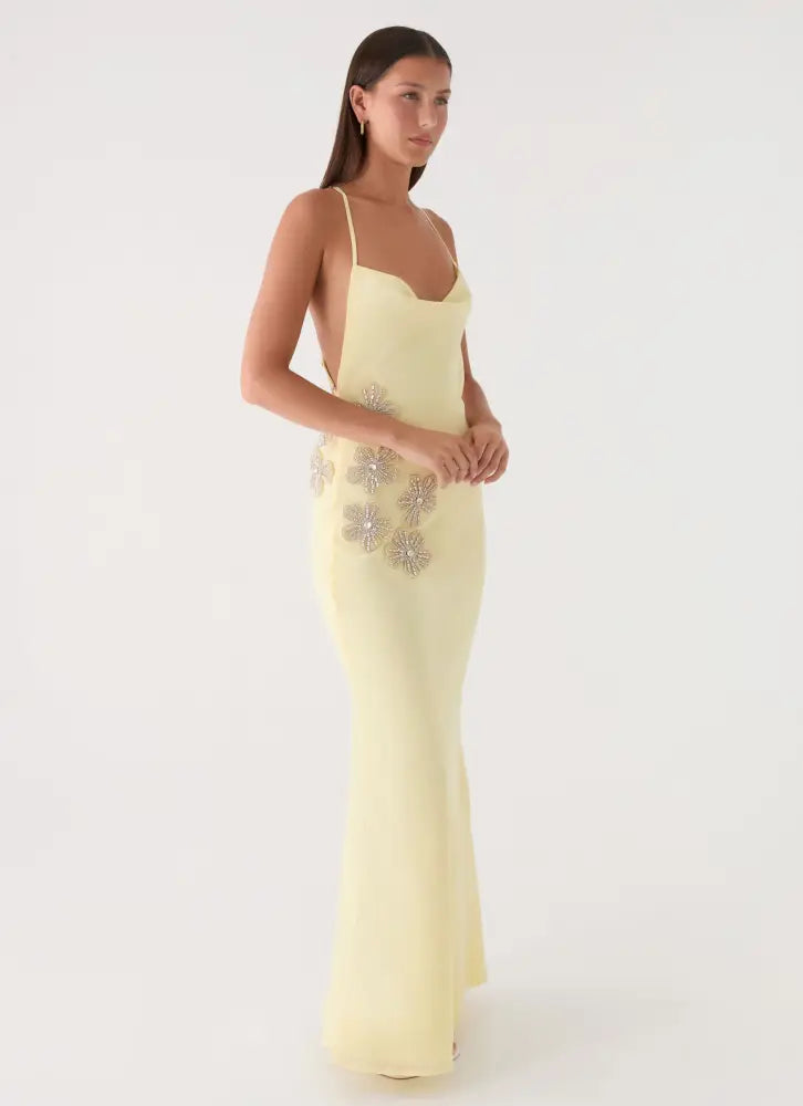 Joella Maxi Dress - Yellow - Maxi Dresses