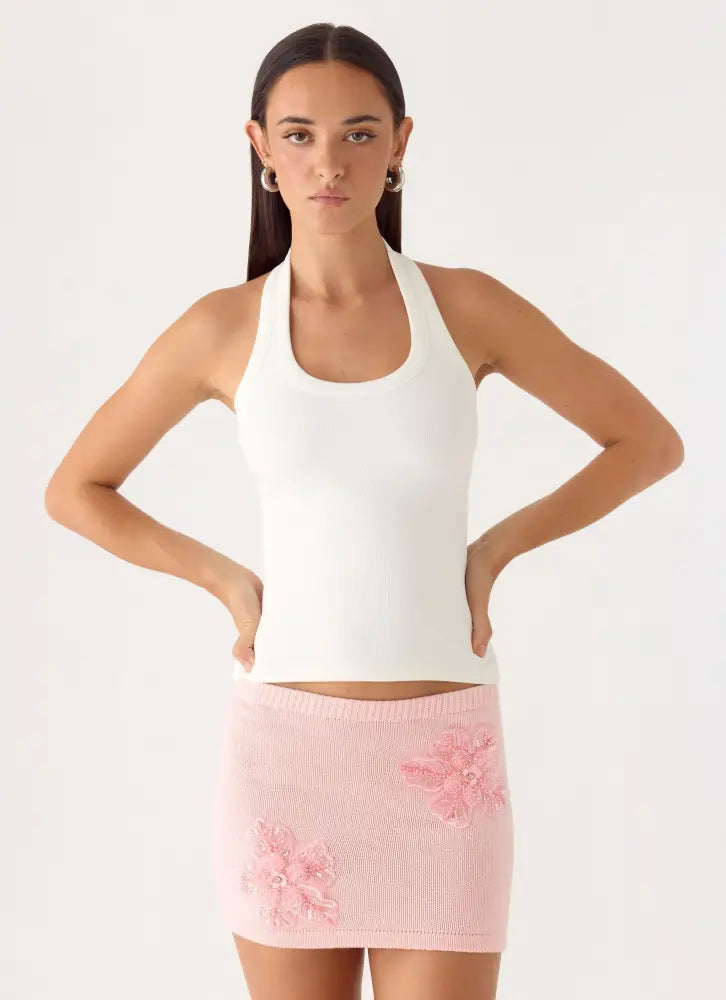 Neverland Mini Skirt - Baby Pink - Mini Skirts