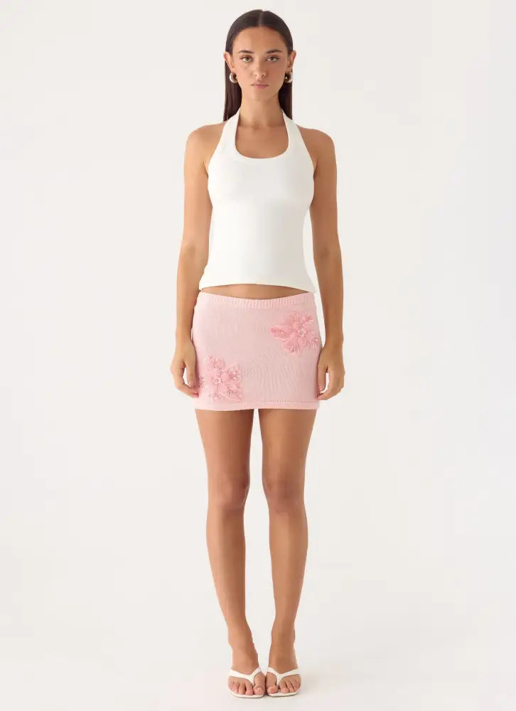 Neverland Mini Skirt - Baby Pink - Mini Skirts