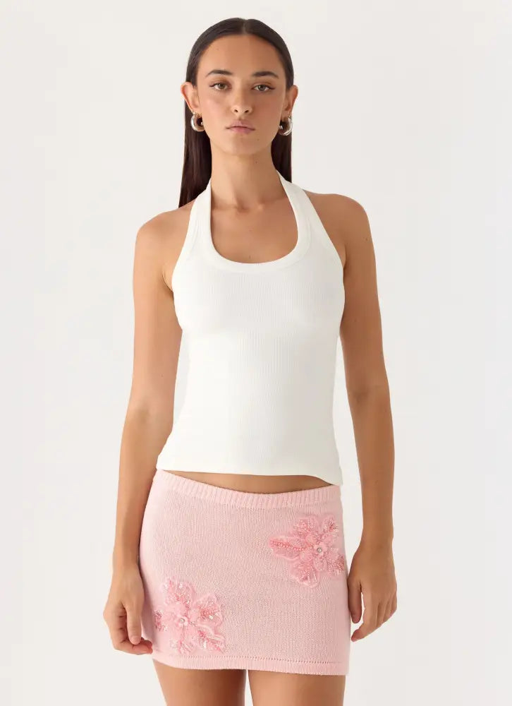 Neverland Mini Skirt - Baby Pink - Mini Skirts