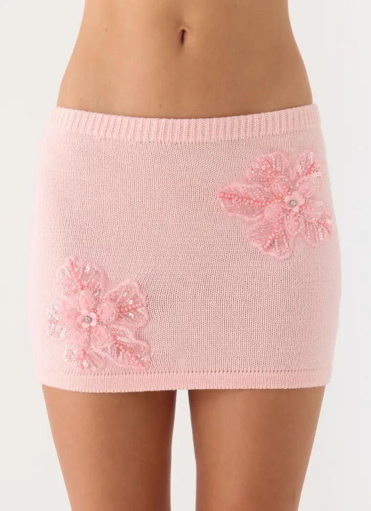 Neverland Mini Skirt - Baby Pink - Mini Skirts