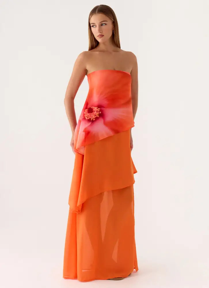 Persuasive Maxi Dress - Orange Blossom - Maxi Dresses