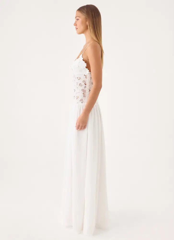 Shooting Love Maxi Dress - White - Maxi Dresses