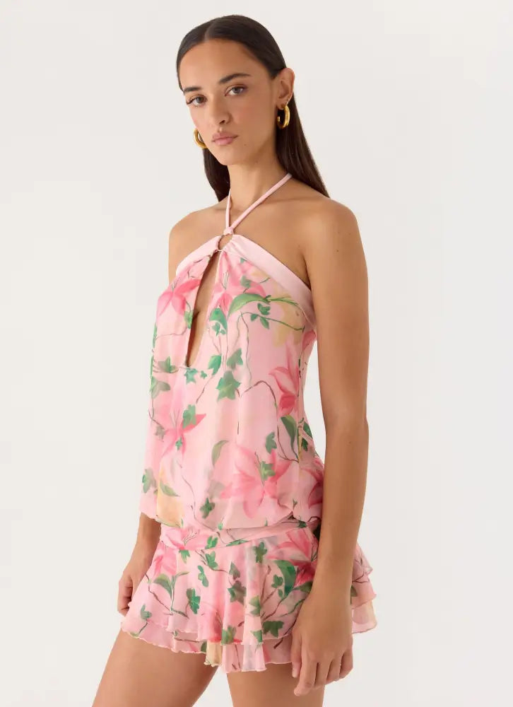Telling You Mini Dress - Blooming Spring - Mini Dresses