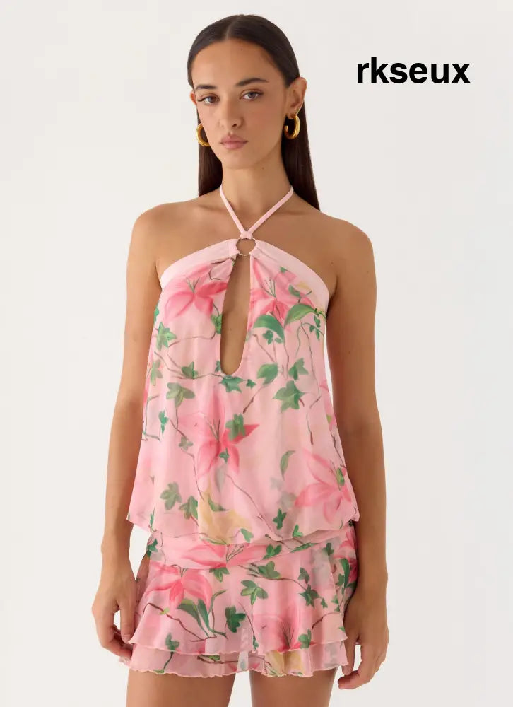 Telling You Mini Dress - Blooming Spring - Mini Dresses