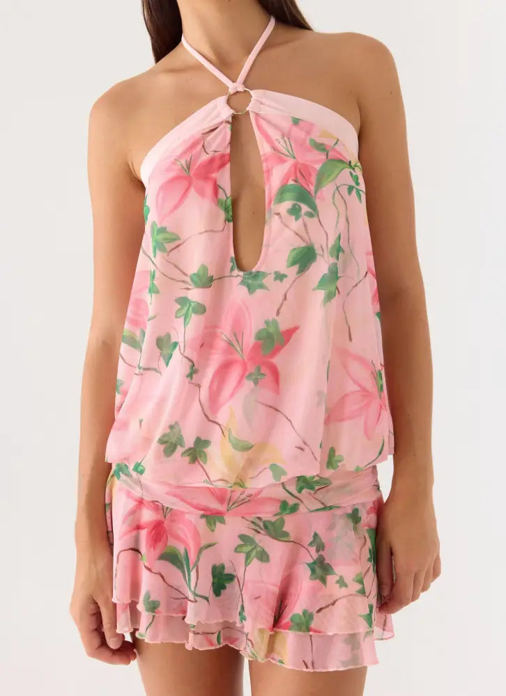 Telling You Mini Dress - Blooming Spring - Mini Dresses