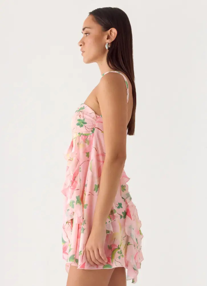 When You Look Mini Dress - Blooming Spring - Mini Dresses