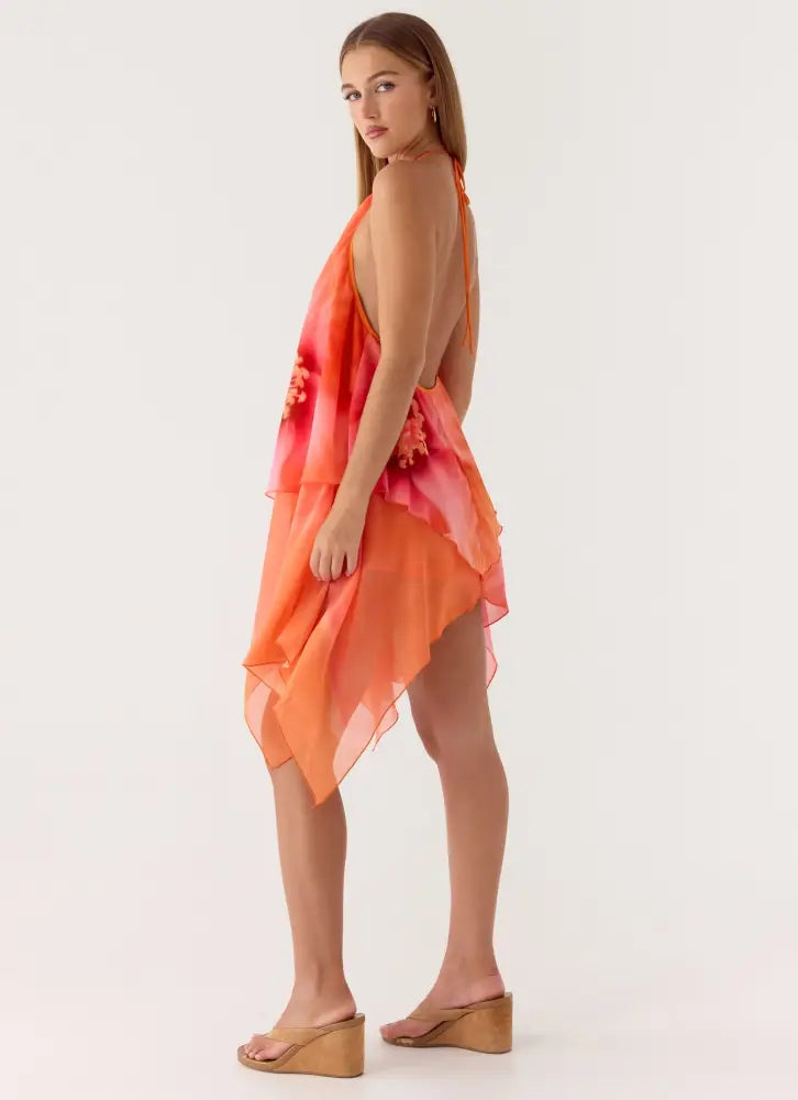 Wylma Mini Dress - Orange Blossom - Mini Dresses