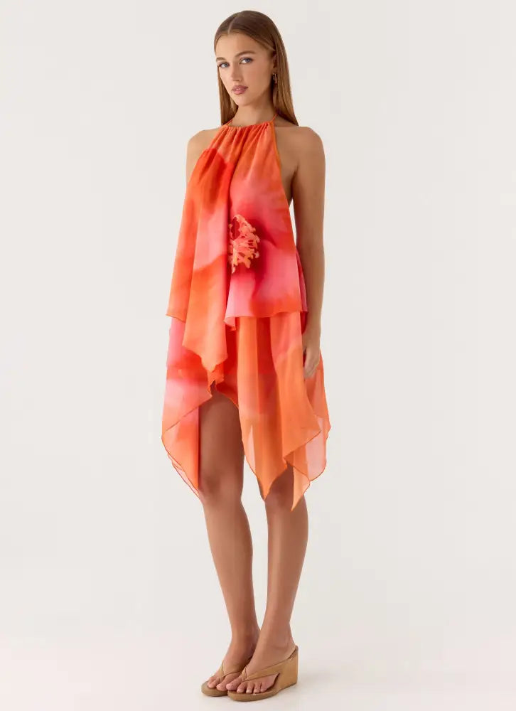 Wylma Mini Dress - Orange Blossom - Mini Dresses