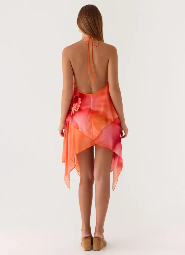 Wylma Mini Dress - Orange Blossom - Mini Dresses